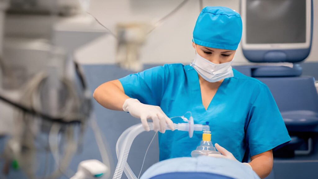CRNA Oxygen Mask